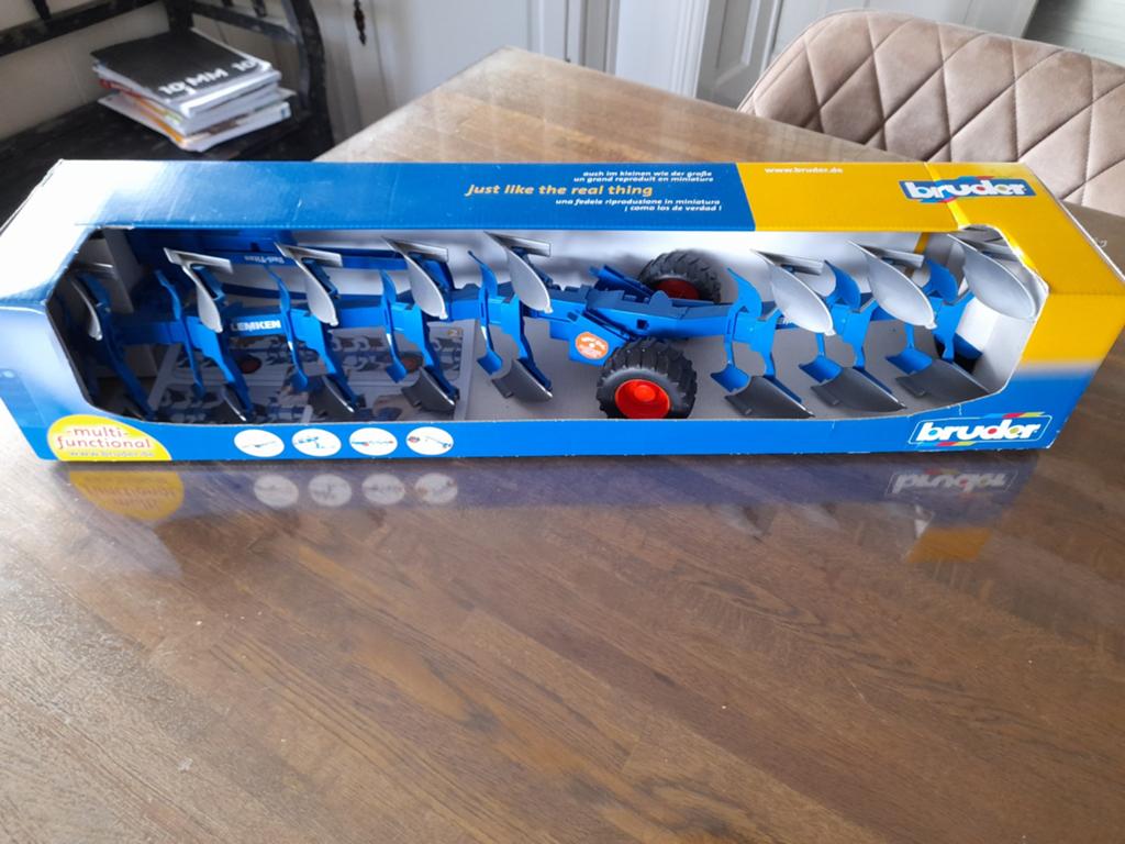 Bruder Lemken ploeg - Zo goed als nieuw, Ophalen of Verzenden, Zo goed als nieuw