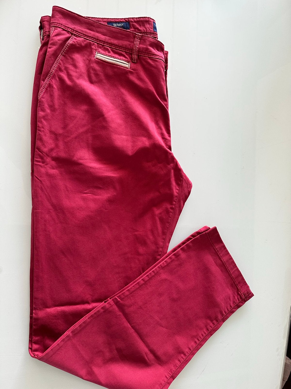 Atelier Gardeur Benny Modern Fit Chino - Maat 56, Ophalen of Verzenden, Zo goed als nieuw, Rood, Broek of Spijkerbroek
