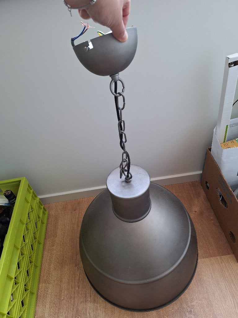 Keukenlamp, Ophalen, Zo goed als nieuw, Metaal, Industrieel