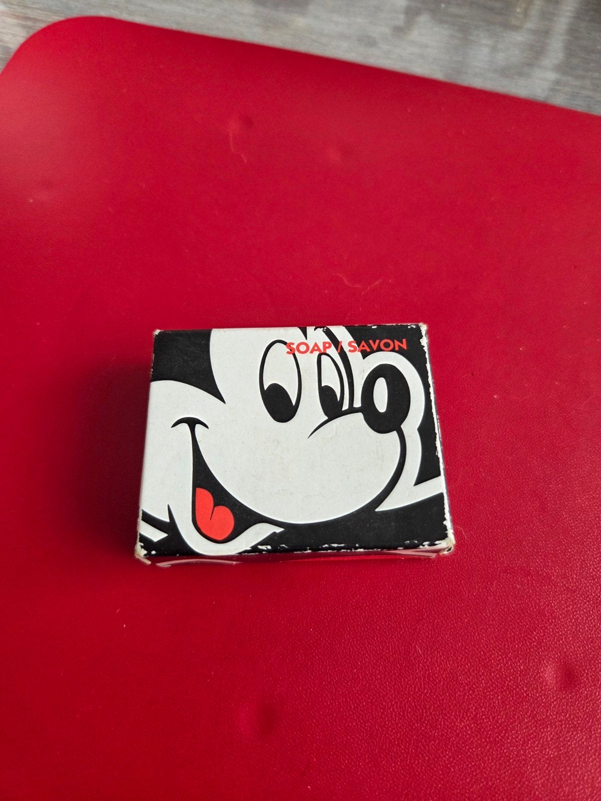 Vintage Disneyland Paris Mickey Mouse Zeepje in Doosje (20g, Verzamelen, Ophalen of Verzenden, Mickey Mouse, Zo goed als nieuw