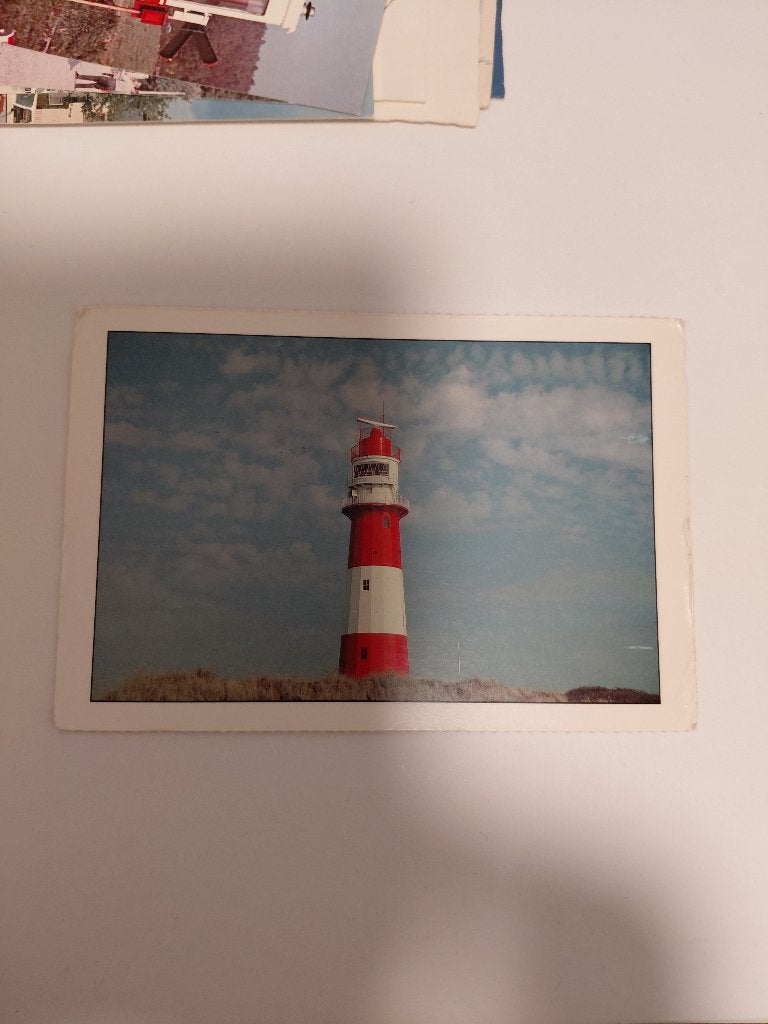 Vuurtoren Borkum met stempel trein op de achterzijde, Verzamelen, Ansichtkaarten | Buitenland, Verzenden, Voor 1920, Gelopen, Duitsland