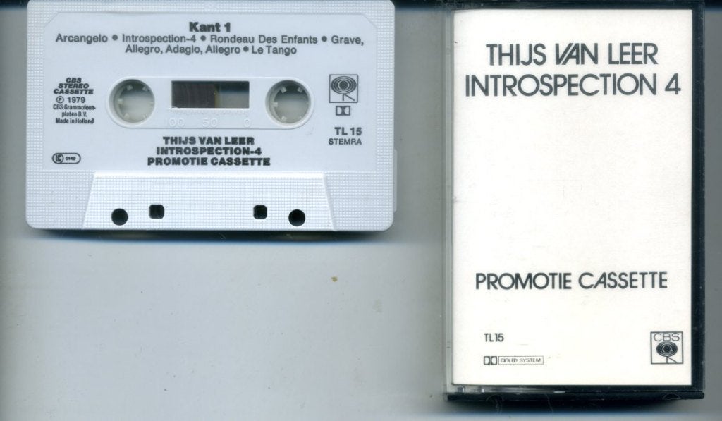 Thijs van Leer – Introspection 4 PROMOTIE CASSETTE 10 nrs ZG, Ophalen of Verzenden, Zo goed als nieuw, 1 bandje, Origineel