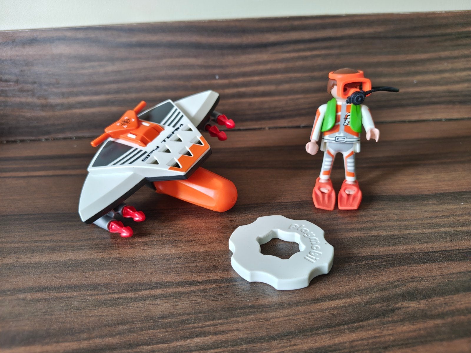 Playmobil Spy Team onderwaterscooter met duiker, Ophalen of Verzenden, Gebruikt