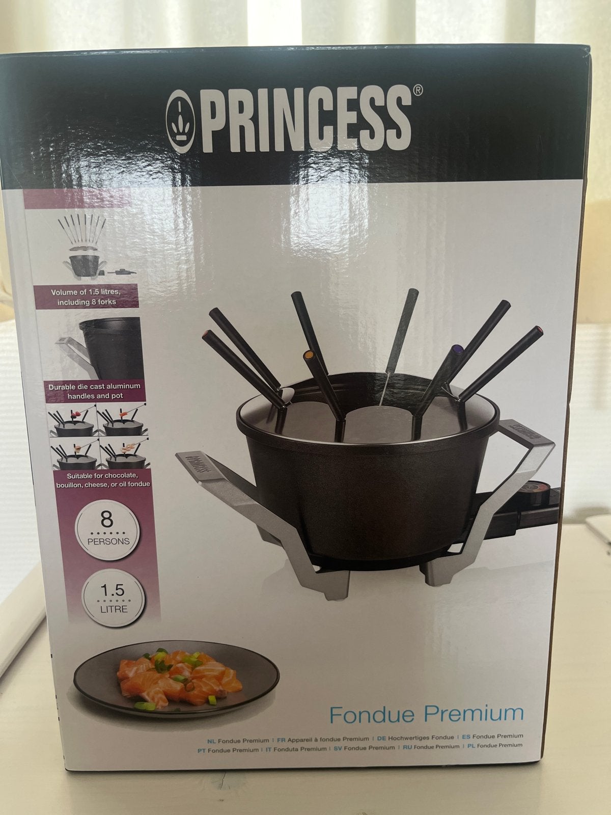 Princess Fondue Premium - Goede staat, weinig gebruikt, Witgoed en Apparatuur, Ophalen of Verzenden, Zo goed als nieuw, Elektrisch