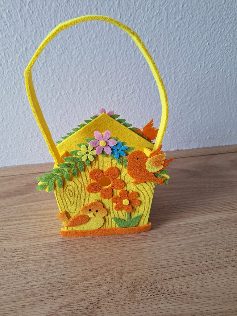Vilten mandje/tasje, Ophalen of Verzenden, Gebruikt