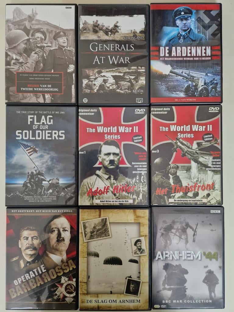 Tweede Wereldoorlog Docu DVD Pakket, Vanaf 16 jaar, Verzenden, Oorlog of Misdaad