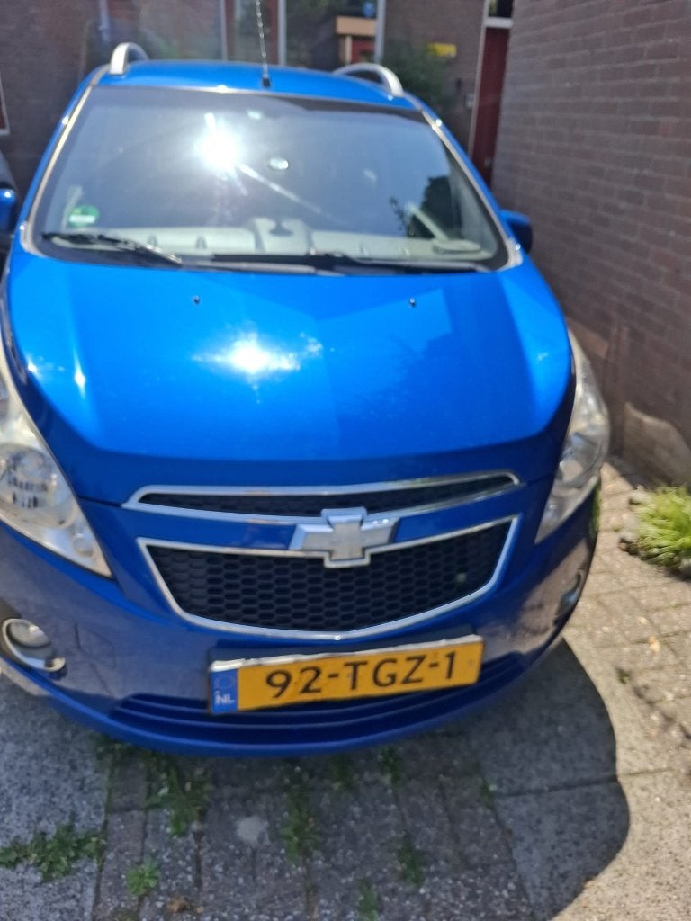 Chevrolet Spark 1.0 Bifuel 2012 Blauw LPG / Benzine, 37 €/maand, 4 cilinders, Blauw, Origineel Nederlands