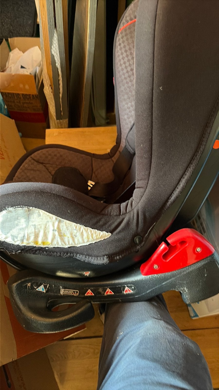 autostoel CarKids Zwart/Rood - Gebruikt, Overige merken, Verstelbare rugleuning, 15 t/m 36 kg, Ophalen of Verzenden
