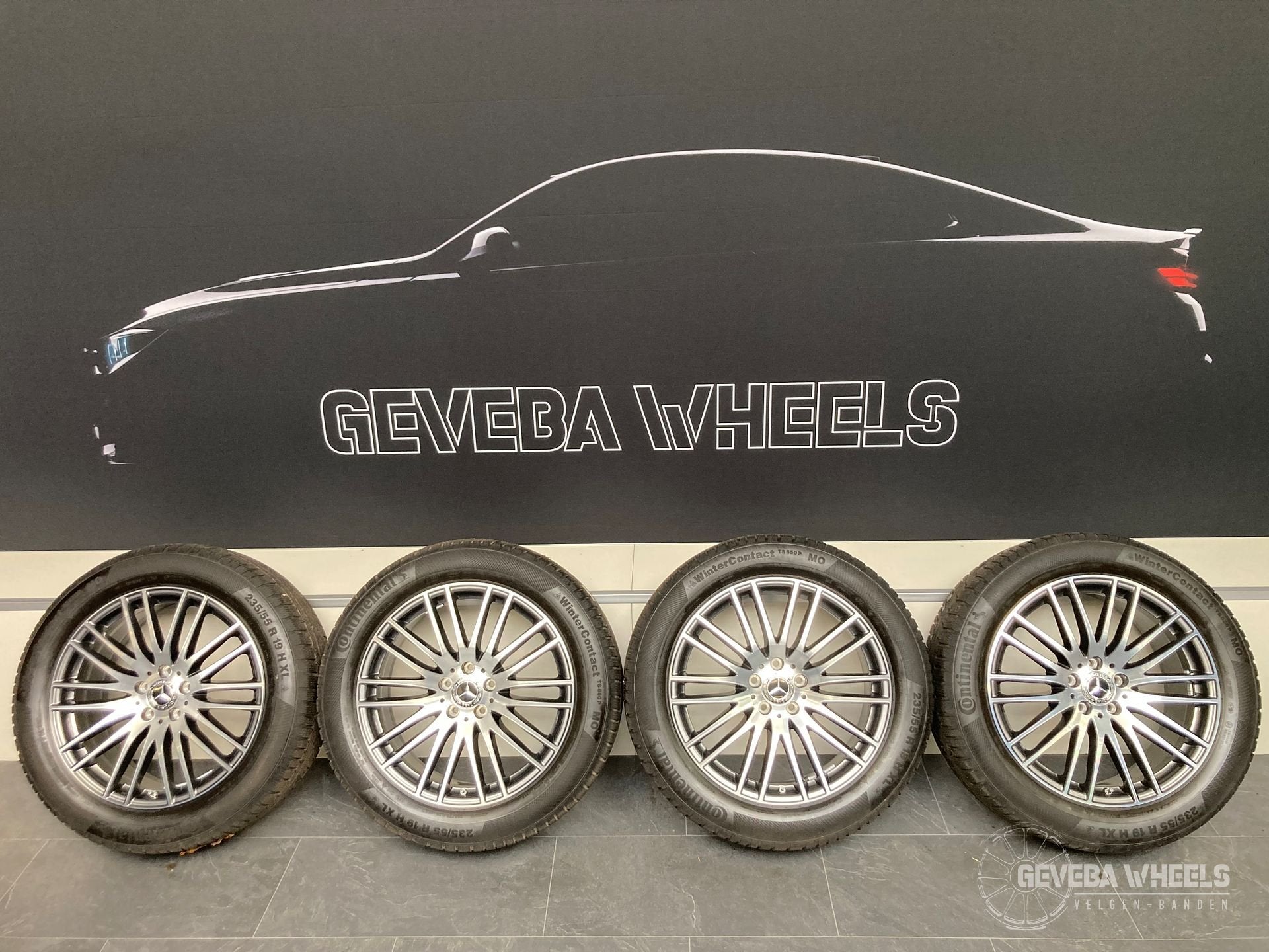 19” originele Mercedes GLC W254 velgen + winterbanden 5x112, Auto-onderdelen, Banden en Velgen, 19 inch, Gebruikt, -, -