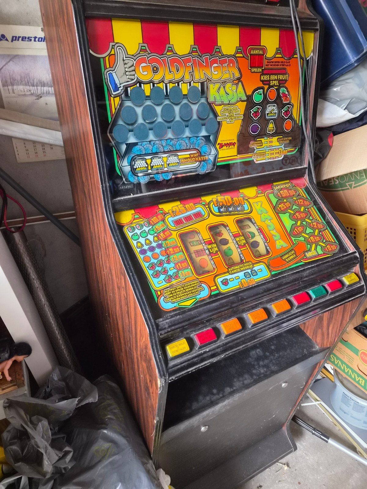 Goldfinger Kasa Gokkast - Vintage Speelautomaat, Verzamelen, Automaten | Gokkasten en Fruitautomaten, Overige munten, Ophalen of Verzenden