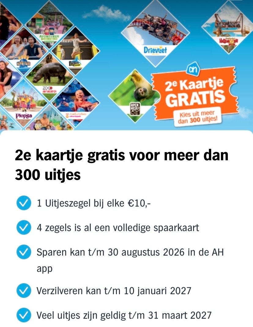 Gratis dagje uit, Albert Heijn, Ophalen