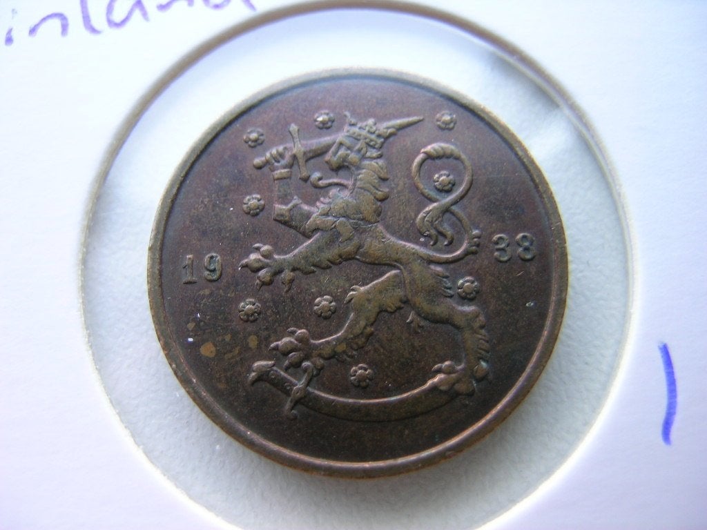 10 Pennia 1938 Finland, Ophalen of Verzenden, Overige landen, Losse munt