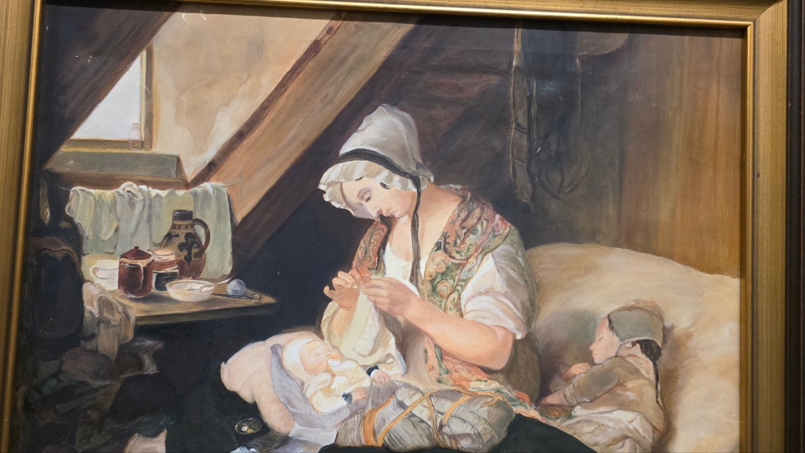 groot antiek gesigneerd schilderij, Ophalen