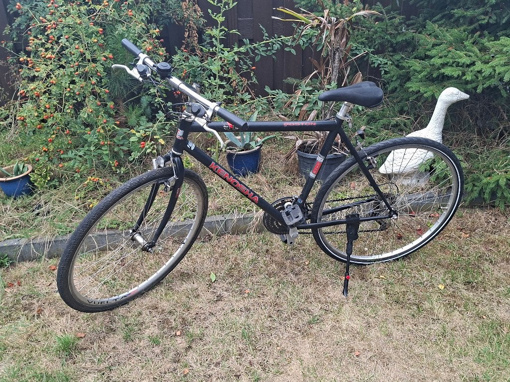 Herenfiets Kenosha 21 versnellingem, Fietsen en Brommers, 28 inch, Gebruikt, Velgrem, 15 tot 20 versnellingen