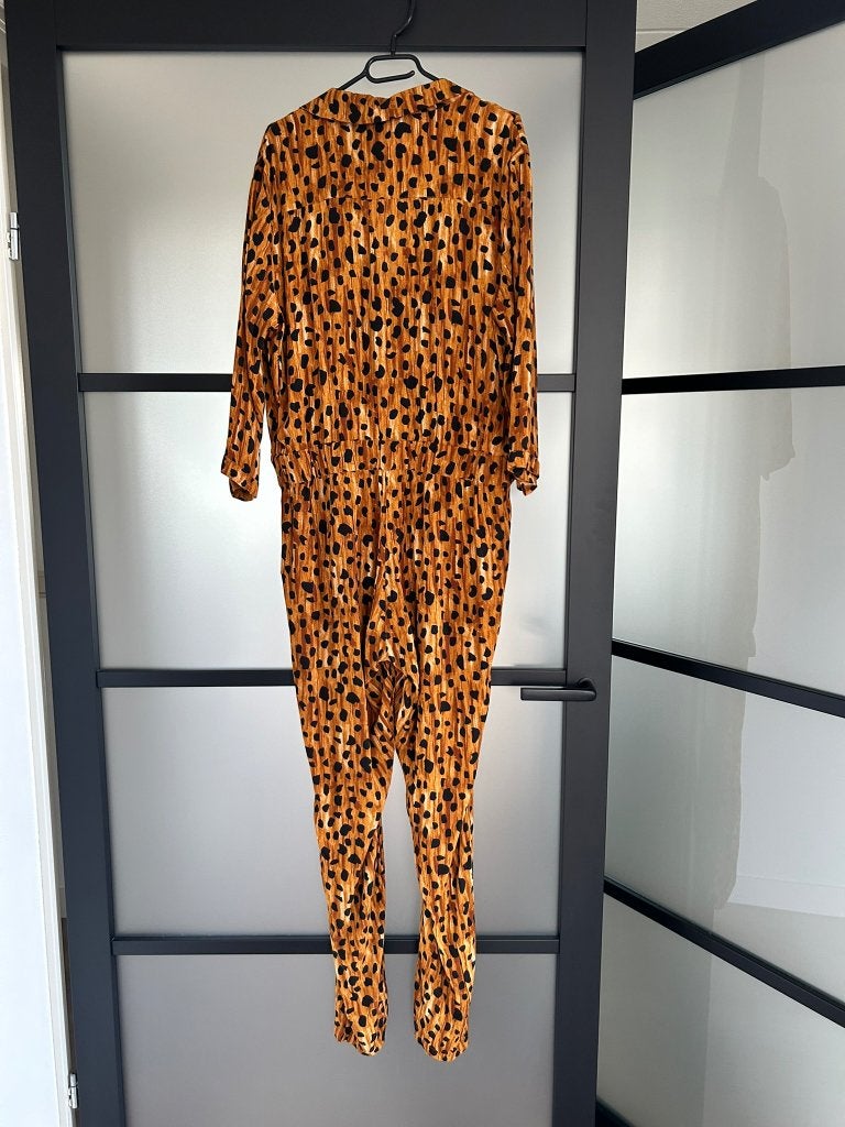 Fabienne Chapot maat XL panter Jannah jumpsuit broekpak 3078, Bruin, Maat 46/48 (XL) of groter, Ophalen of Verzenden, Zo goed als nieuw