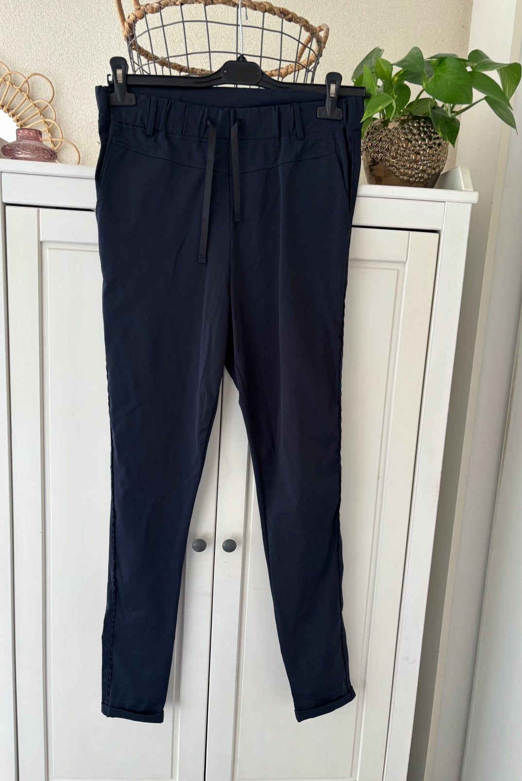 Labelz by Do travelstof broek maat S, Maat 38/40 (M), Blauw, Ophalen of Verzenden, Zo goed als nieuw