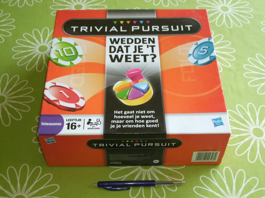 Trivial Pursuit - Wedden dat je 't weet?, Hobby en Vrije tijd, Gezelschapsspellen | Bordspellen, Een of twee spelers, Ophalen of Verzenden