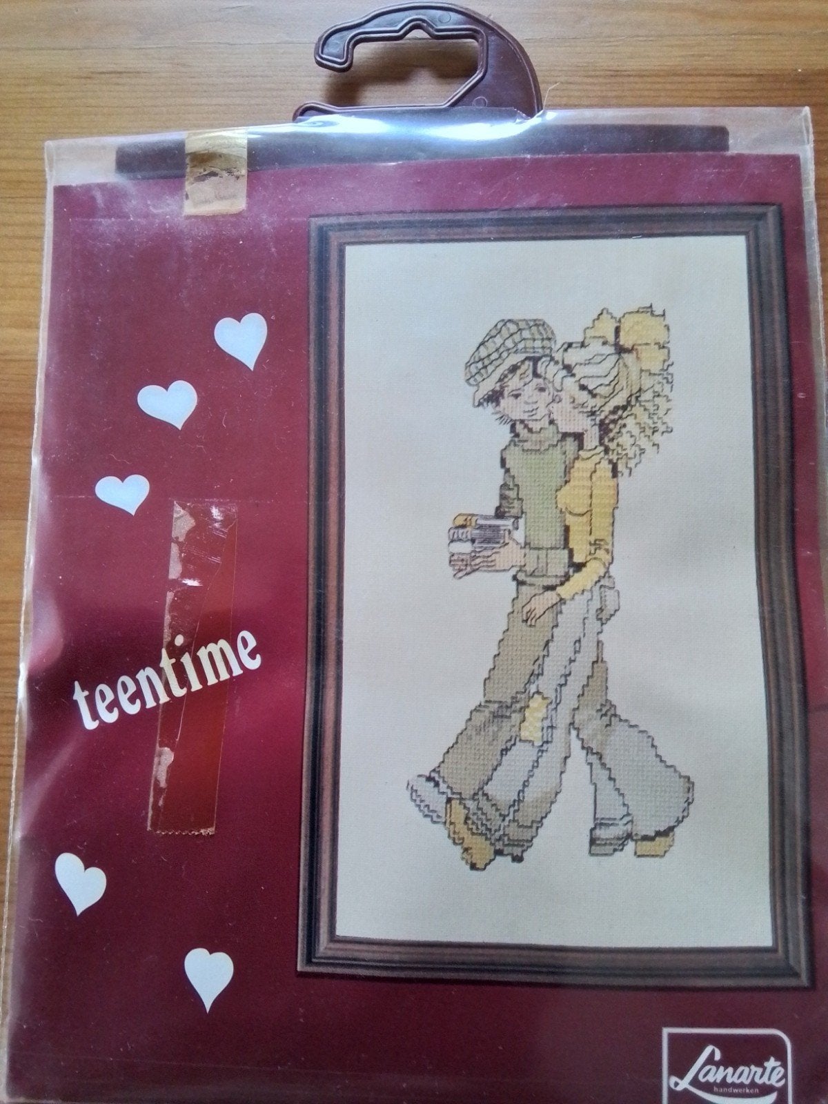 borduurpakket van lanarte teentime, Hobby en Vrije tijd, Ophalen of Verzenden, Zo goed als nieuw, Handborduren, Borduurpakket