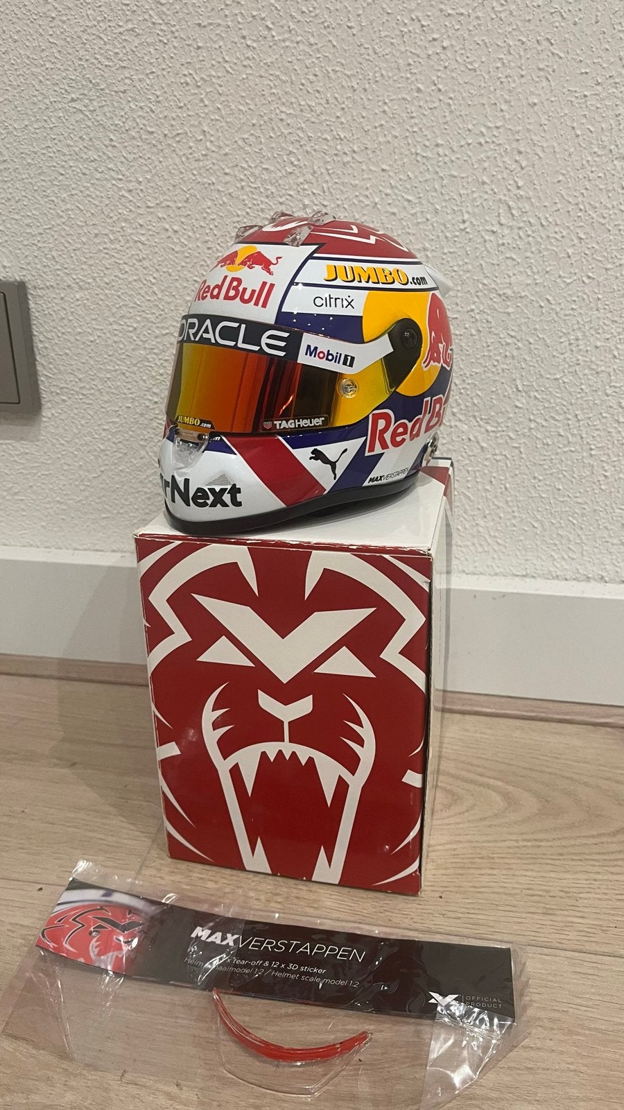 Max Verstappen Helm 1:2 - Dutch GP 2022, Ophalen of Verzenden, Zo goed als nieuw, Formule 1