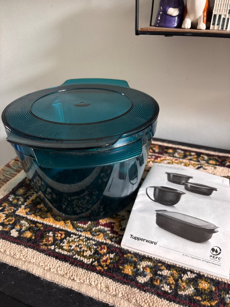 Tupperware microcook 2,25 liter, Huis en Inrichting, Keuken | Tupperware, Ophalen of Verzenden, Nieuw, Blauw, Beker of Kan