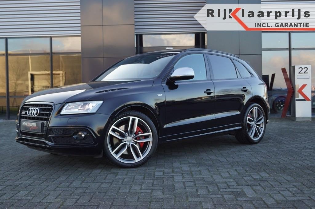 Audi SQ5 3.0 TDI Quattro/ Panodak/ Leer /21 Inch /Camera /B&, Auto's, Audi, Automaat, Gebruikt, Zwart, Bedrijf