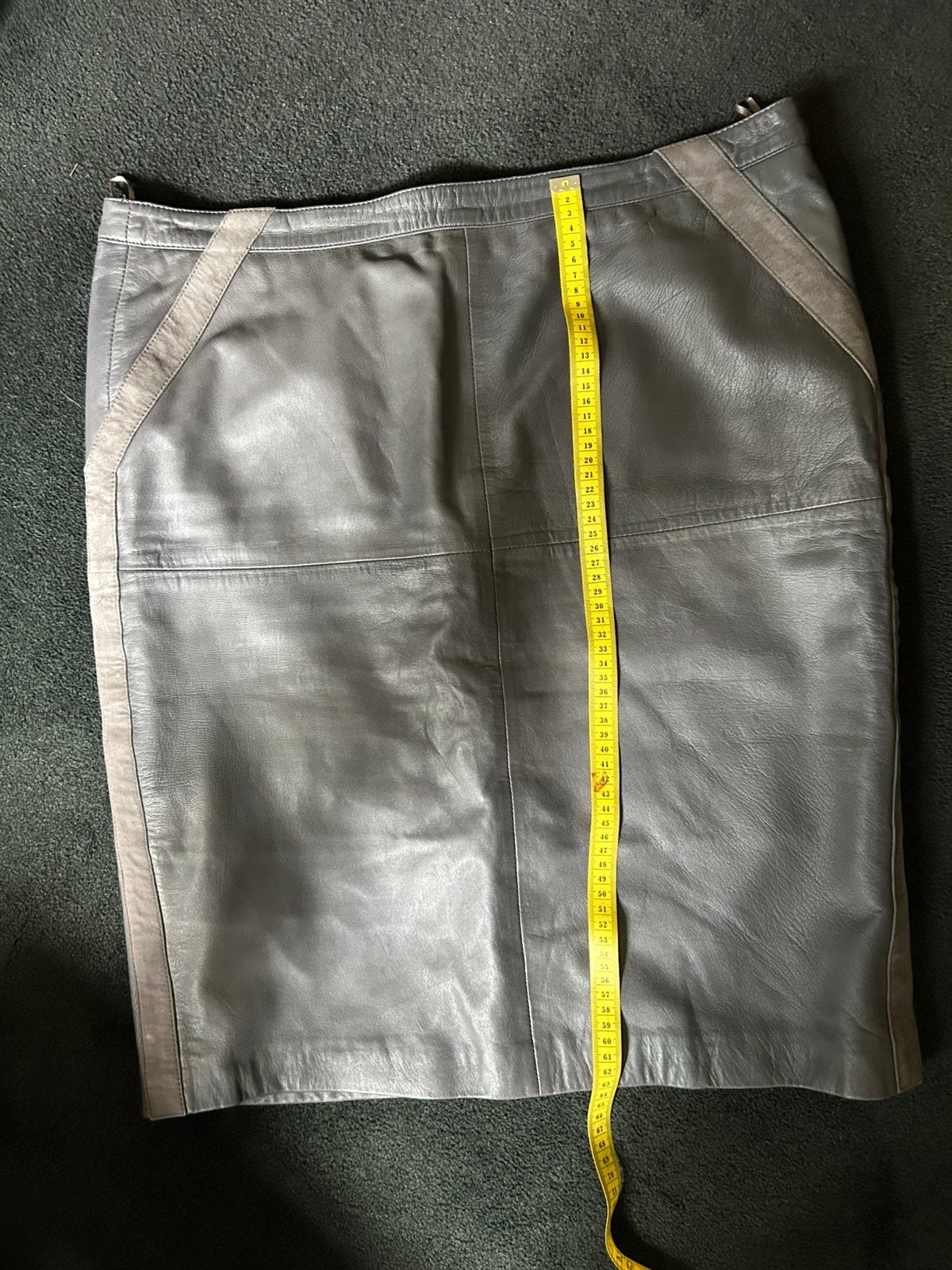 Mart Visser leren rok  maat 44 middengrijs, Kleding | Dames, Verzenden, Maat 42/44 (L), Knielengte, Grijs