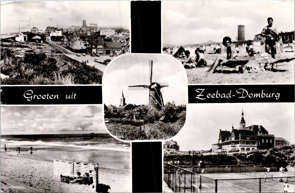 Domburg - 12 ansichtkaarten groeten uit, Verzenden, 1960 tot 1980, Gelopen, Zeeland