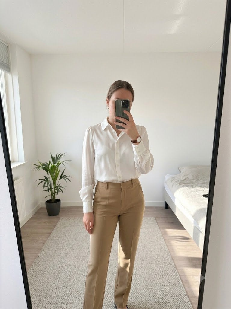 Nikkie beige pantelon maat 34 - Nieuw met kaartjes, Beige, Nieuw, Ophalen of Verzenden, Maat 34 (XS) of kleiner