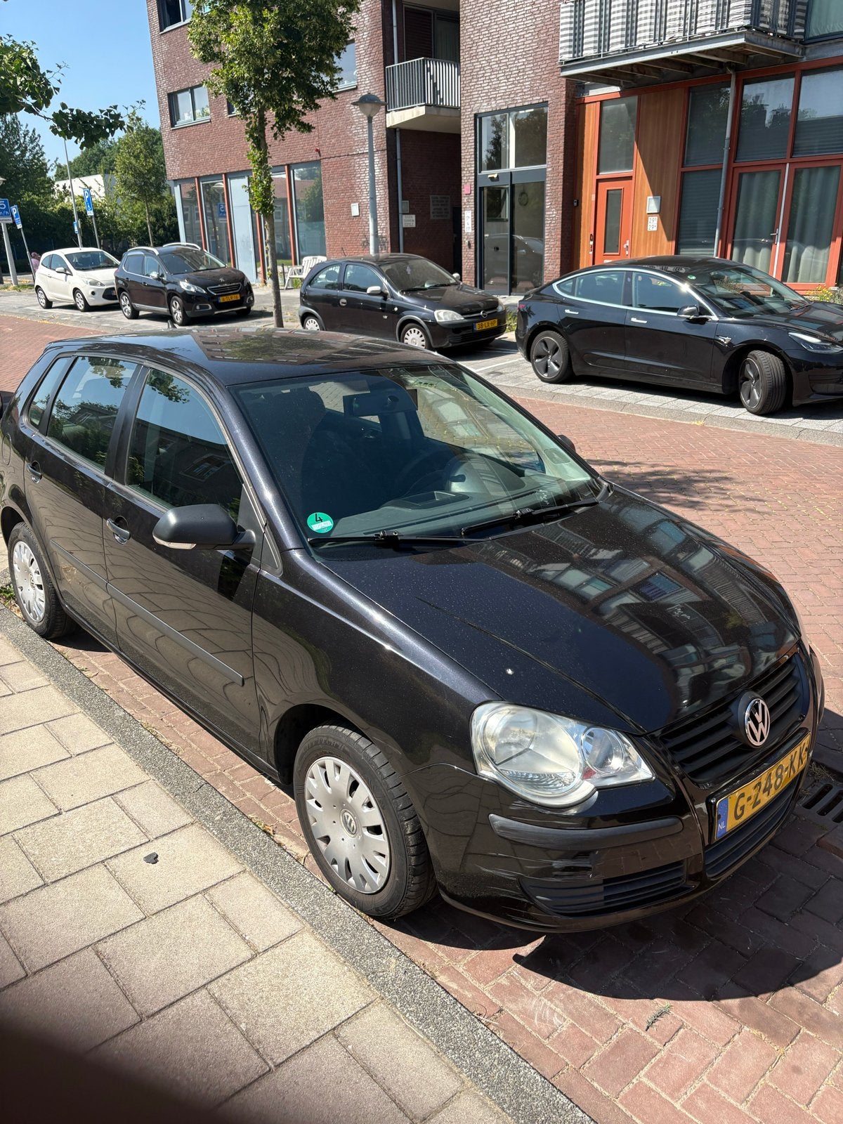 Volkswagen Polo 1.2 51KW 2008 Zwart, Auto's, Volkswagen, Voorwielaandrijving, 40 €/maand, 540 kg, 1198 cc