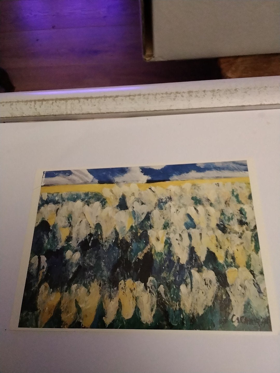 Kaart Tulpen 1992 - Jan Cremer - Olieverf op doek, Ophalen of Verzenden