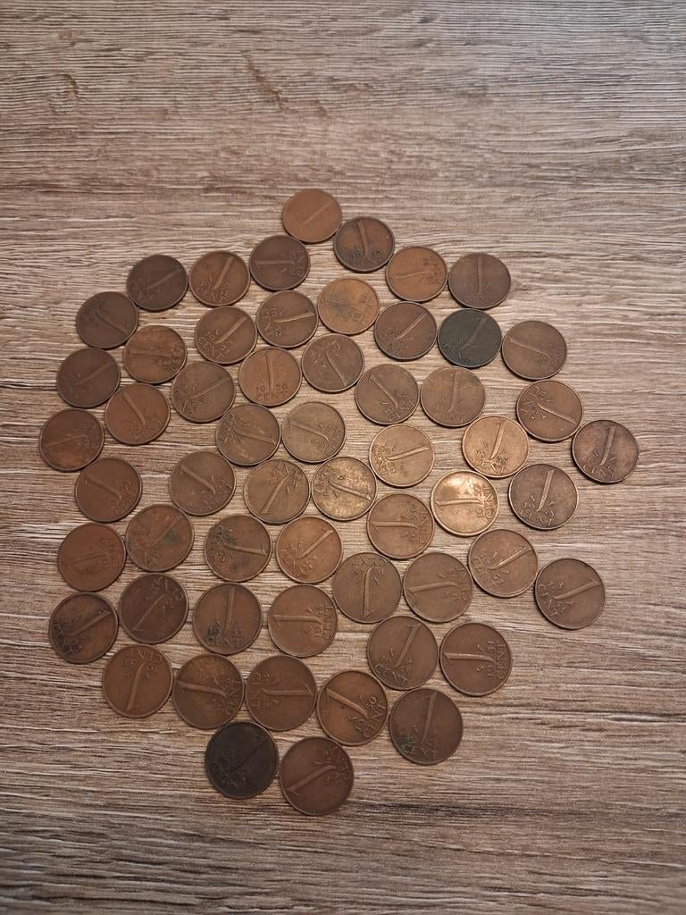 Nederlandse 1 cent munten 1948 tot 1960, Postzegels en Munten, Munten | Nederland, Ophalen of Verzenden, Koningin Wilhelmina, 1 cent