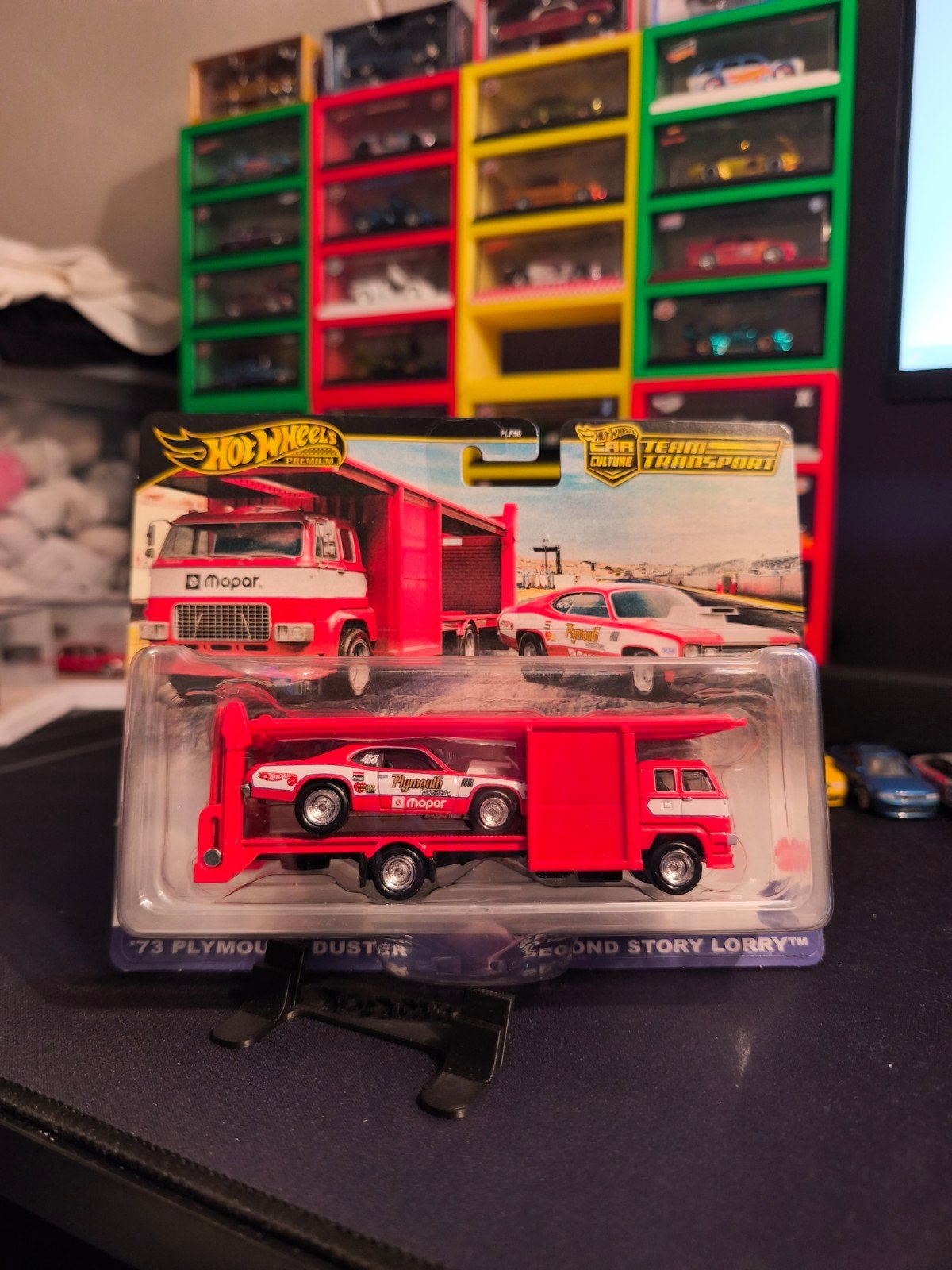 Hot Wheels Team Transport '73 Plymouth Duster, Ophalen of Verzenden, Nieuw, Auto