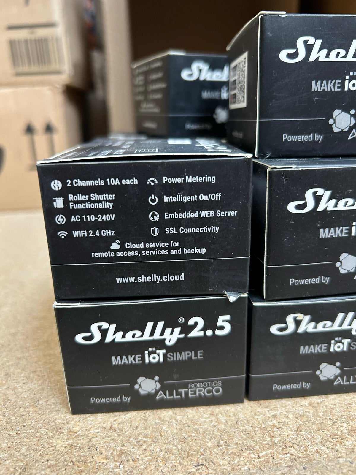 Shelly 2.5 Dubbele Relais Schakelaar met Rolluikfunctie, Ophalen of Verzenden, Nieuw