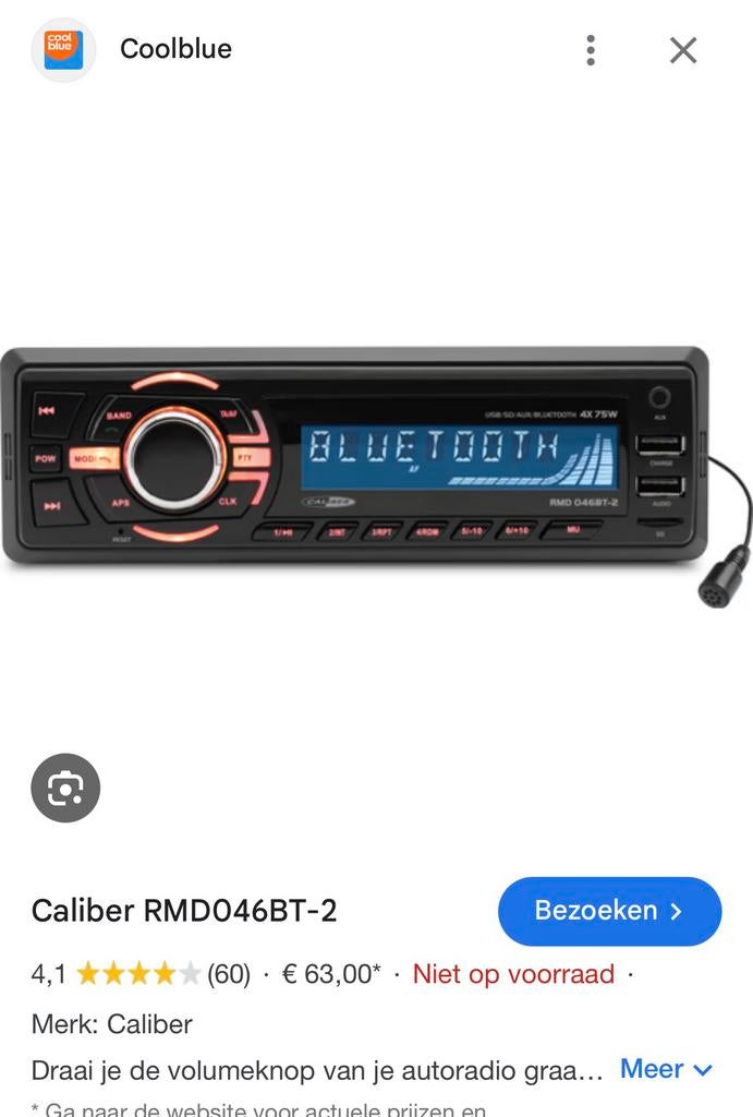 Autoradio voor volkswagen, Ophalen of Verzenden, Zo goed als nieuw