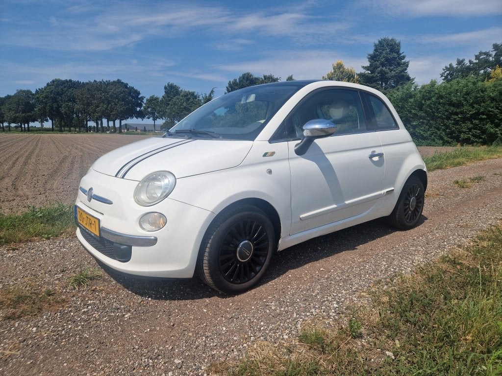 Fiat 500 1.2 Lounge (bj 2009, semi-automaat), Auto's, Euro 5, Stof, Gebruikt, 1242 cc
