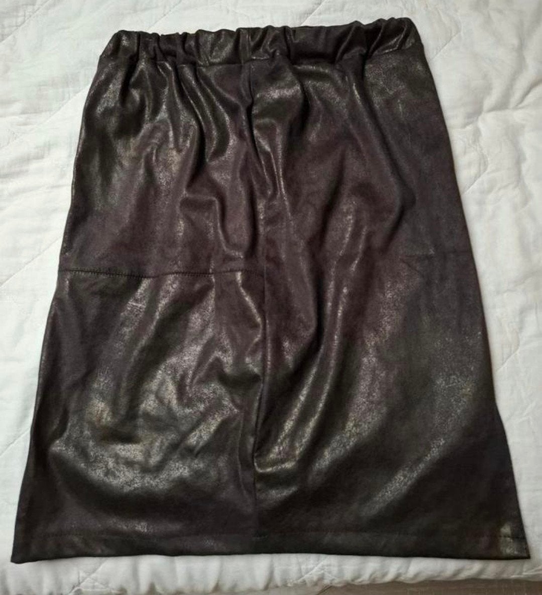 Zwart leren vegan rok,3de gratis, Kleding | Dames, Rokken, Maat 38/40 (M), Zwart, Ophalen of Verzenden, Zo goed als nieuw
