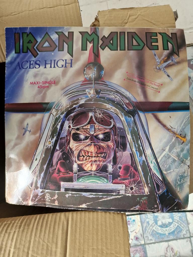 Iron Maiden - Aces High Maxi-Single (Vinyl), Gebruikt, Overige genres, 1980 - 1989, 12 inch