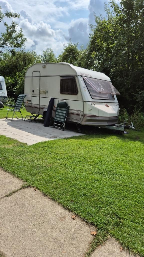 Sprite Alpine caravan (lichtgewicht) met mover, Caravans en Kamperen, Vast bed, Tot en met 2, Particulier, Sprite
