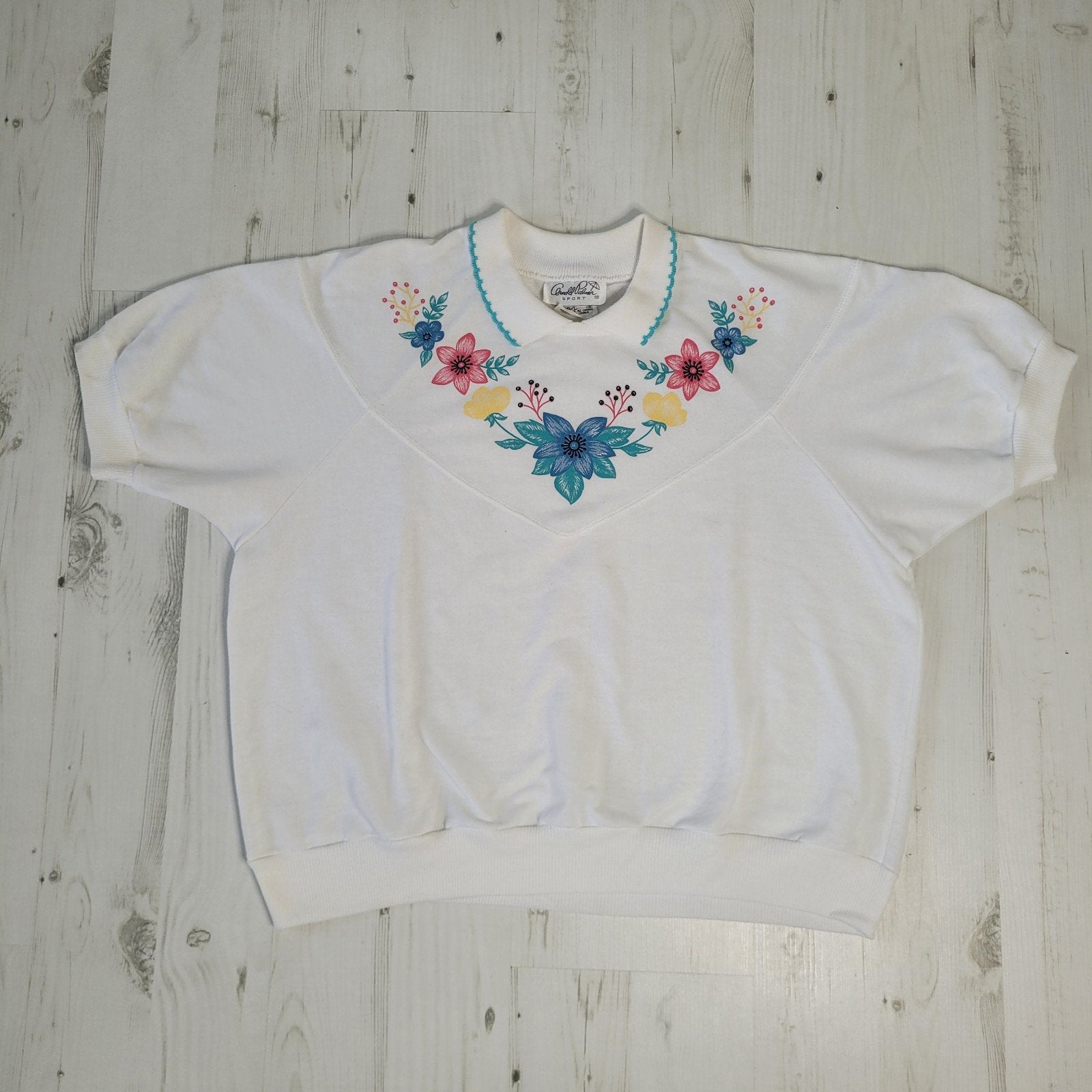 Vintage Arnold Palmer golf shirt top blouse L korte mouwen, Ophalen of Verzenden, Zo goed als nieuw, Korte mouw