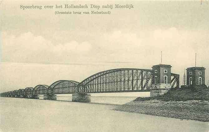 301-275-019 Moerdijk Spoorbrug, Verzamelen, Verzenden, Voor 1920, Noord-Brabant