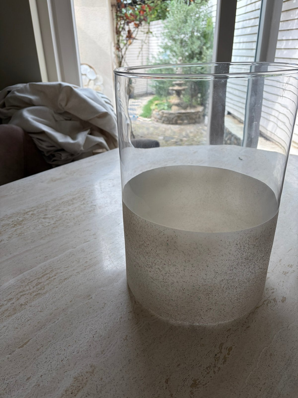 Mooie grote glazen vaas, Schaal, Rond, Ophalen of Verzenden, Glas