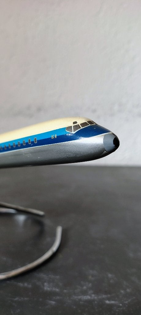 KLM DC-8 (Verkuyl) model op standaard, Verzamelen, Gebruikt, Schaalmodel, Verkuyl - HelloTiger.nl, Ophalen of Verzenden