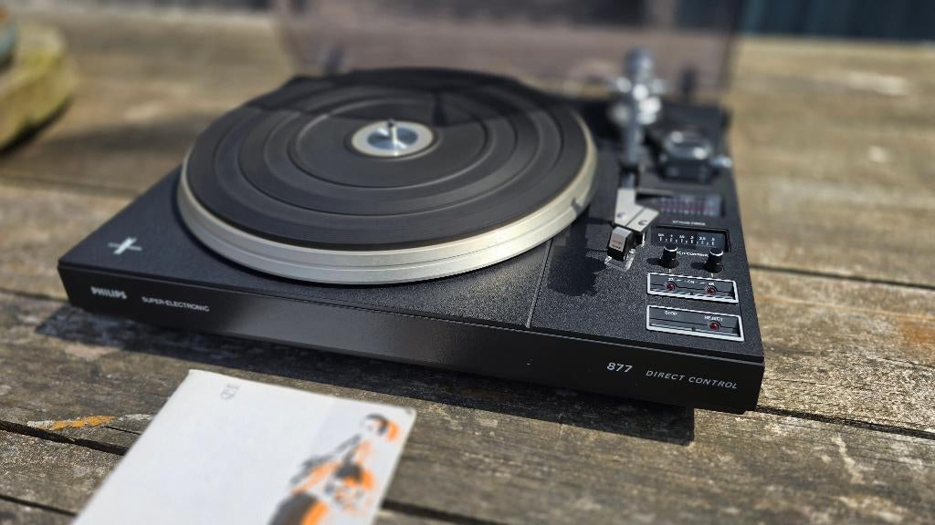 Philips platenspeler AF 877 (half automaat), Ophalen, Zo goed als nieuw, Platenspeler, Philips