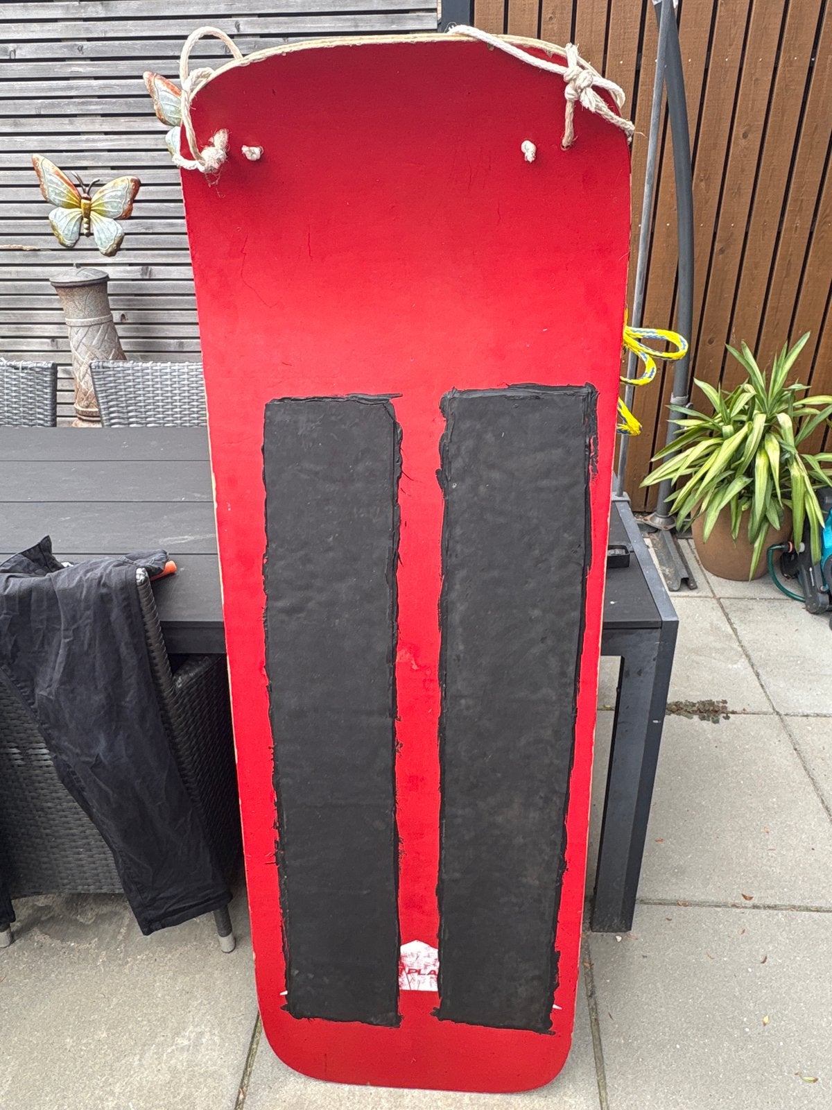 Rode Kneeboard met Skitouw - Zo goed als nieuw, Watersport en Boten, Waterski's, Ophalen, Met skitouw, Gebruikt, 130 tot 160 cm