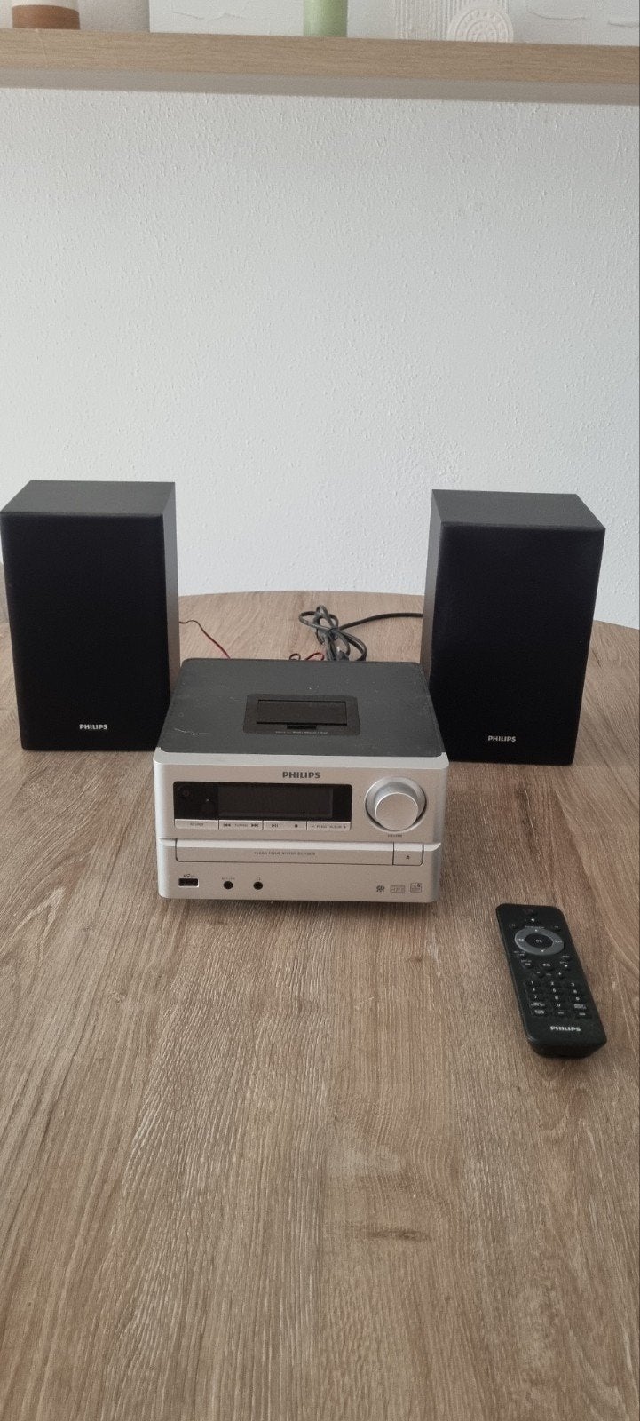 Philips Micro Muzieksysteem DCM2020 met afstandsbediening, Philips, Gebruikt, Microset, Tuner of Radio