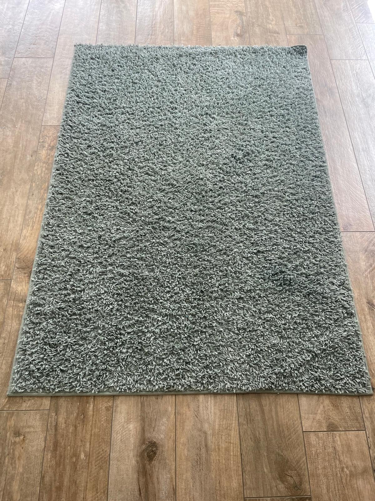 Vierkant groen vloerkleed 120x170 cm, 100 tot 150 cm, Ophalen of Verzenden, Zo goed als nieuw, 150 tot 200 cm