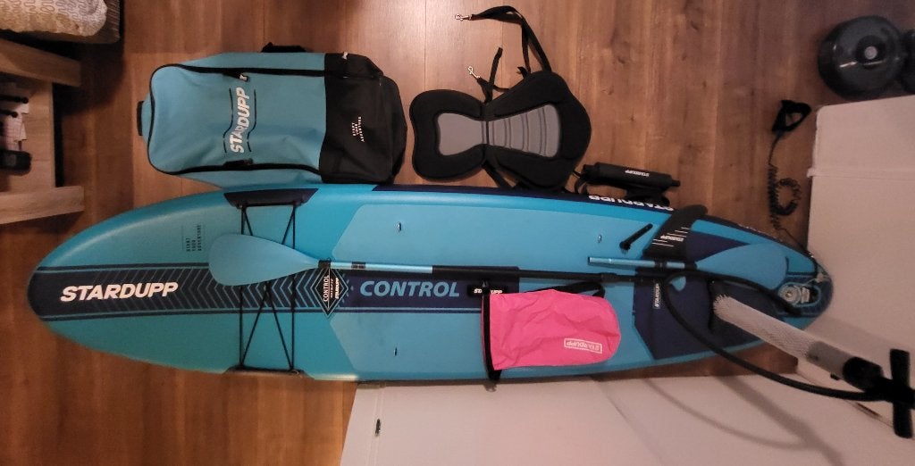 Stardupp supboard Control 10'6 + kayak accessoires en drybag, Ophalen, Zo goed als nieuw, SUP-boards