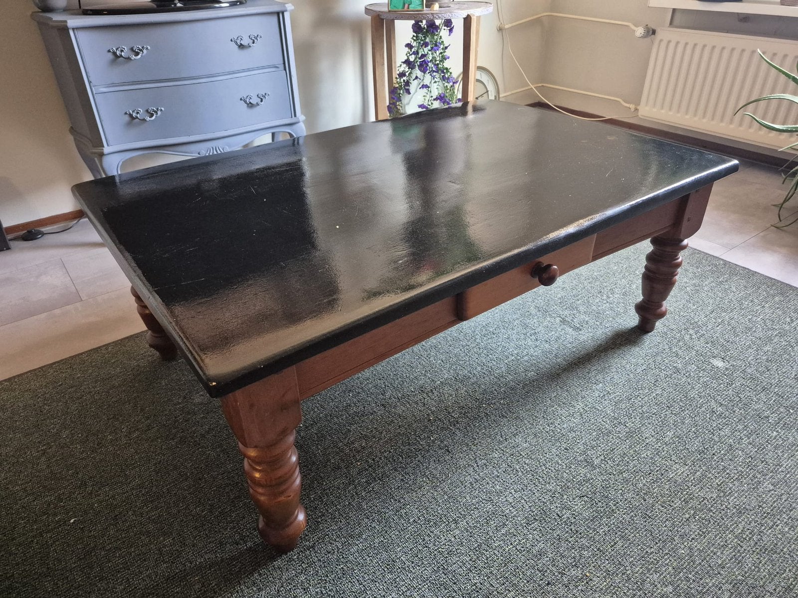 Mooie stevige salontafel, Ophalen, Gebruikt, Barok, 100 tot 150 cm