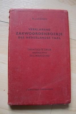 Verklarend ZAKWOORDENBOEKJE der Nederlandse taal MJ Koenen, Boeken, Ophalen of Verzenden, Gelezen, Van Dale, Nederlands