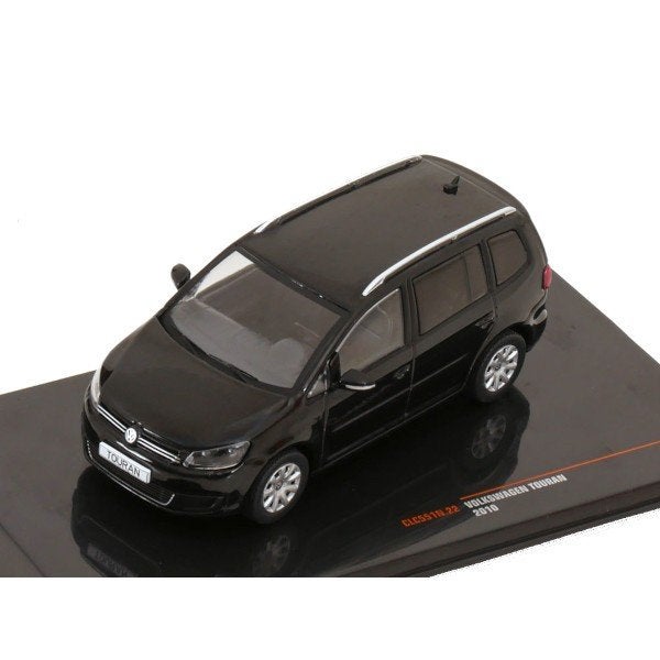Volkswagen Touran 2010 Zwart Schaal 1/43 Ixo Models Nieuw, Overige merken, Auto, 43 Ixo Models, Nieuw